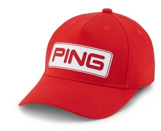Ping Tour Classic dětská golfová kšiltovka, červená