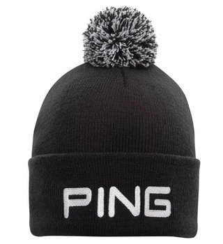 PING Classic Bobble pánská zimní čepice, černá