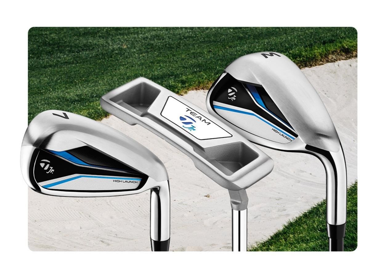 TaylorMade Team S3 7PC dětský golfový set, 137-150cm, levý