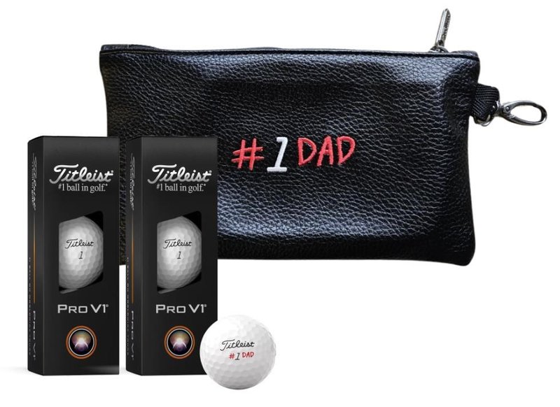 Titleist Pro V1 Fathers's Day golfové míčky, 6ks + kapsička