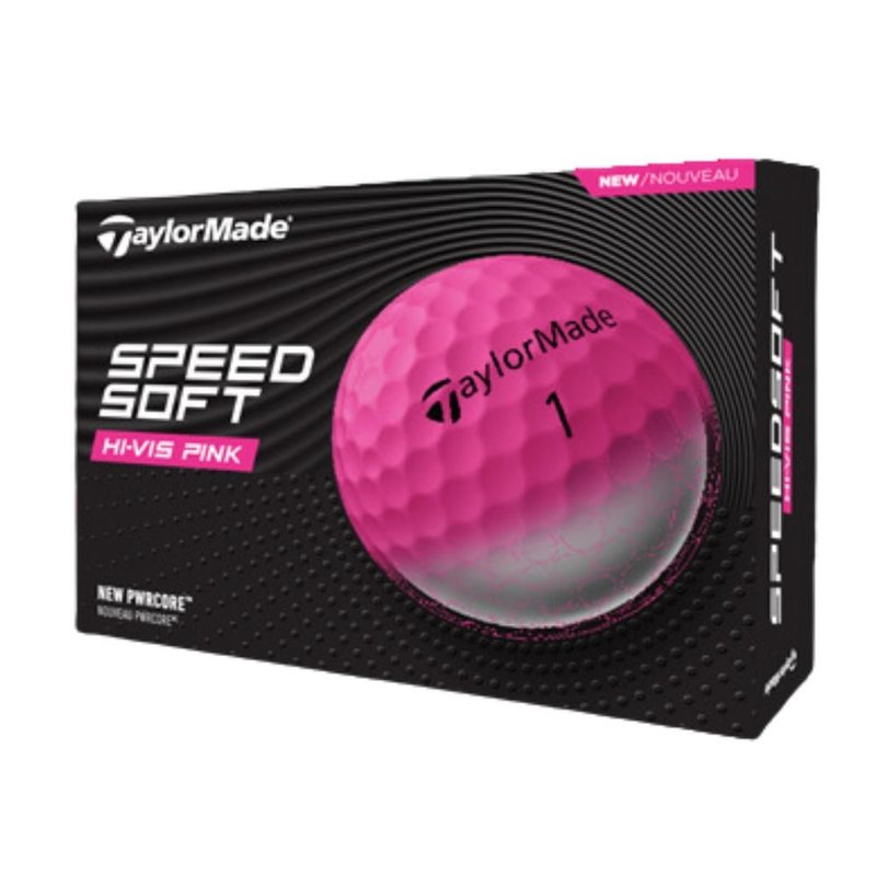 TaylorMade SpeedSoft golfové míčky, růžové