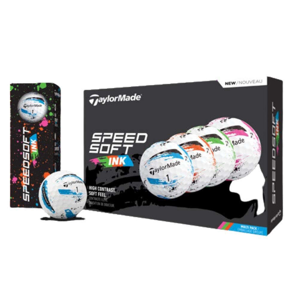 TaylorMade SpeedSoft Ink golfové míčky, multi-pack