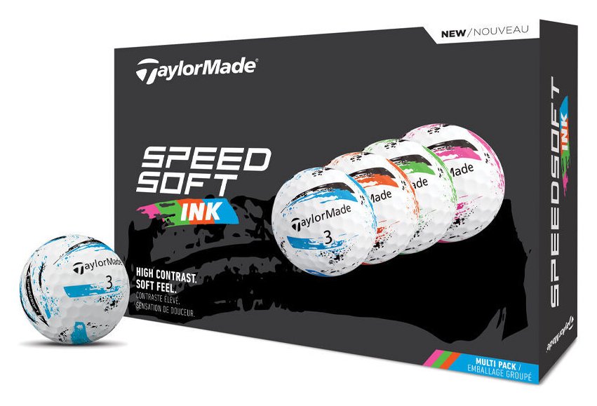 TaylorMade SpeedSoft Ink golfové míčky, multi-pack