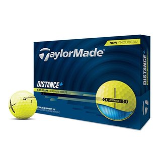 TaylorMade Distance+ golfové míčky, žluté