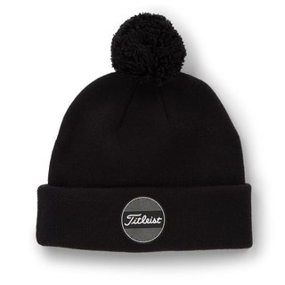 Titleist Boardwalk Pom Pom zimní čepice, černá