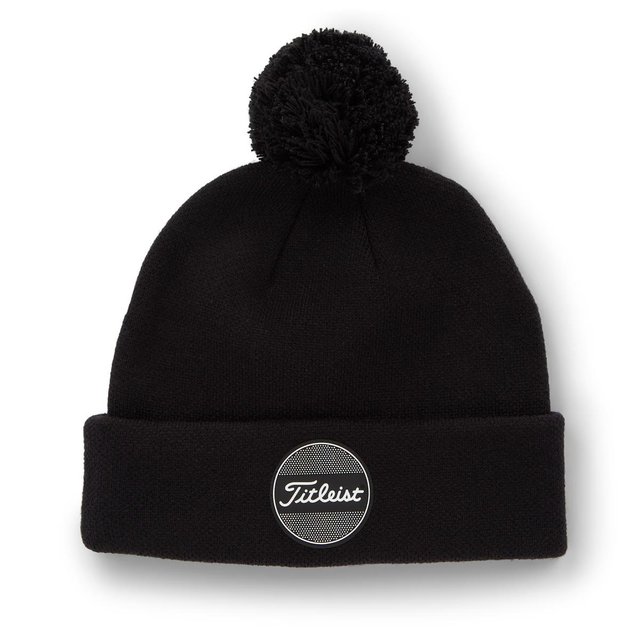 Titleist Boardwalk Pom Pom zimní čepice, černá