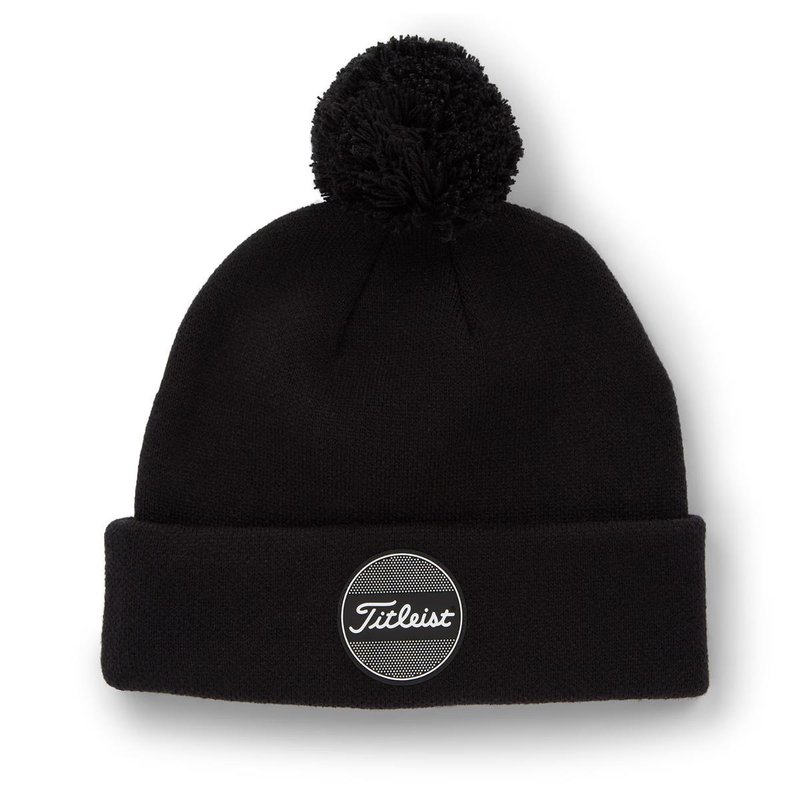 Titleist Boardwalk Pom Pom zimní čepice, černá