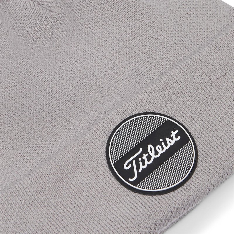 Titleist Boardwalk Pom Pom pánská zimní čepice, šedá