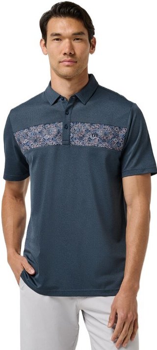 Travis Mathew Good Good Acropolis pánské polo, mood indigo/vintage indigo