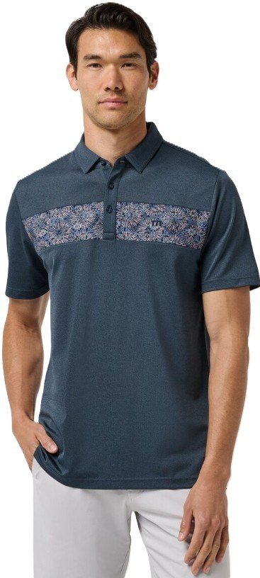 Travis Mathew Good Good Acropolis pánské polo, mood indigo/vintage indigo