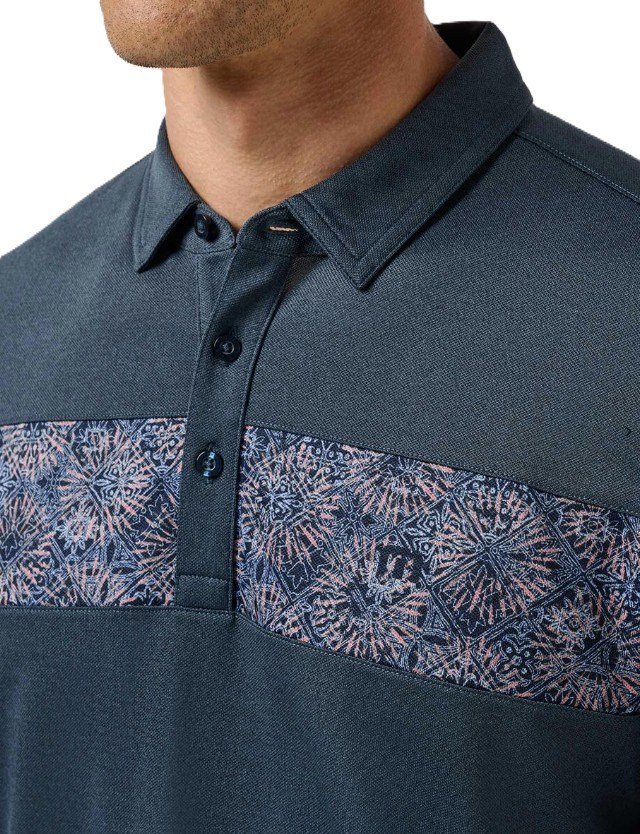 Travis Mathew Good Good Acropolis pánské polo, mood indigo/vintage indigo