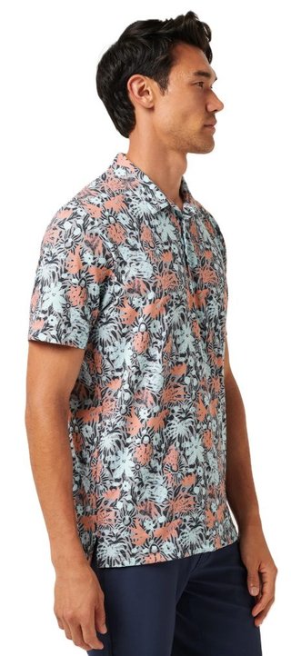 Travis Mathew Featherweight sand pánské polo, heather medium grey