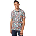 Travis Mathew Featherweight sand pánské polo, heather medium grey