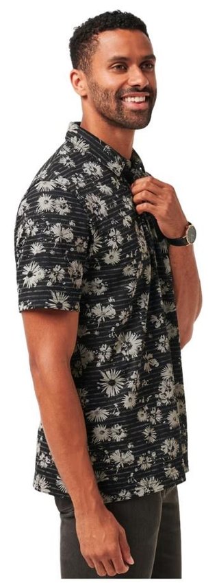 Travis Mathew Shaved Grove pánské polo, černé