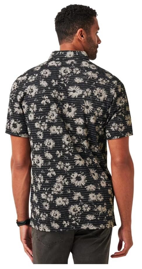 Travis Mathew Shaved Grove pánské polo, černé