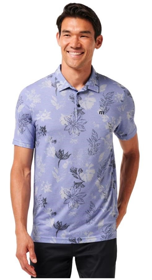 Travis Mathew Cruise pánské polo, heather violet storm
