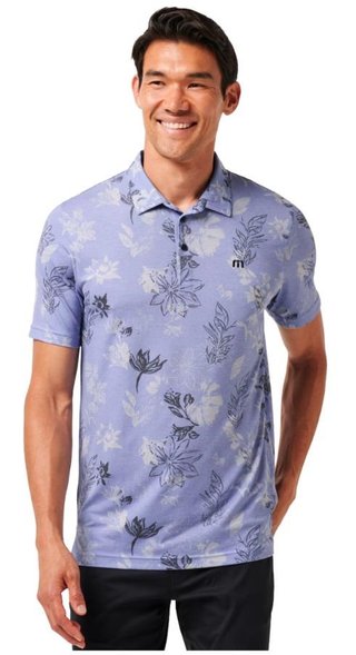 Travis Mathew Cruise pánské polo, heather violet storm