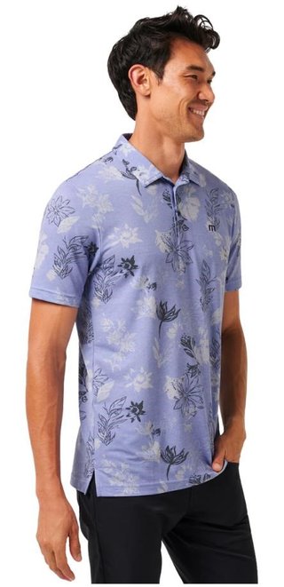 Travis Mathew Cruise pánské polo, heather violet storm