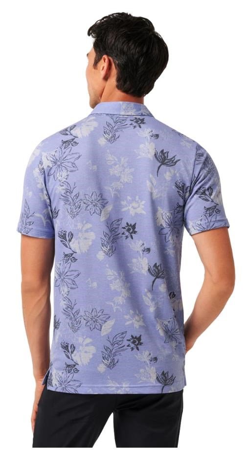 Travis Mathew Cruise pánské polo, heather violet storm