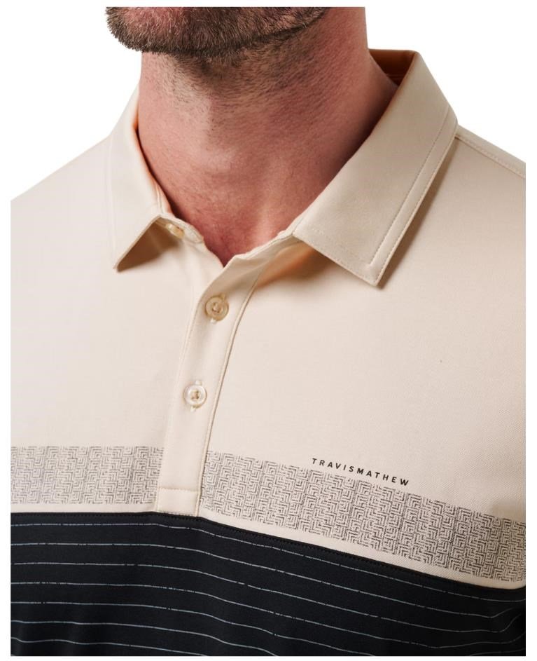 Travis Mathew Hang Glide pánské polo, italian sand