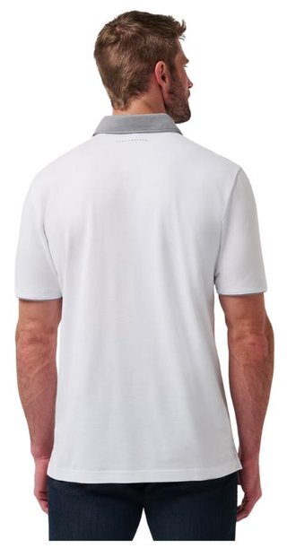 Travis Mathew Reservation Number pánské polo, bílé