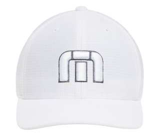 Travis Mathew B-Bahamas Fitted pánská golfová kšiltovka, bílá