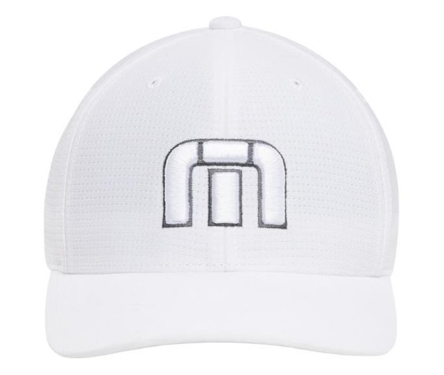 Travis Mathew B-Bahamas Fitted pánská golfová kšiltovka, bílá