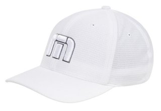 Travis Mathew B-Bahamas Fitted pánská golfová kšiltovka, bílá