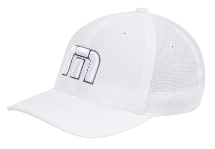 Travis Mathew B-Bahamas Fitted pánská golfová kšiltovka, bílá