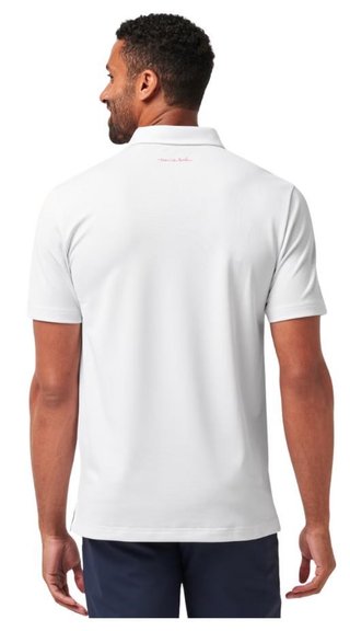 Travis Mathew Good Good Flourish pánské polo, bílé