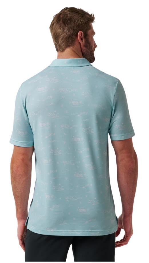 Travis Mathew Featherweight City pánské polo, cory blue