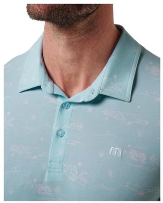 Travis Mathew Featherweight City pánské polo, cory blue