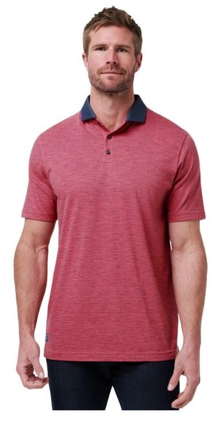 Travis Mathew Common Interest pánské polo, rose wine
