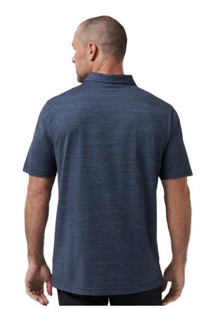Travis Mathew The Heater pánské polo, vintage indigo/black