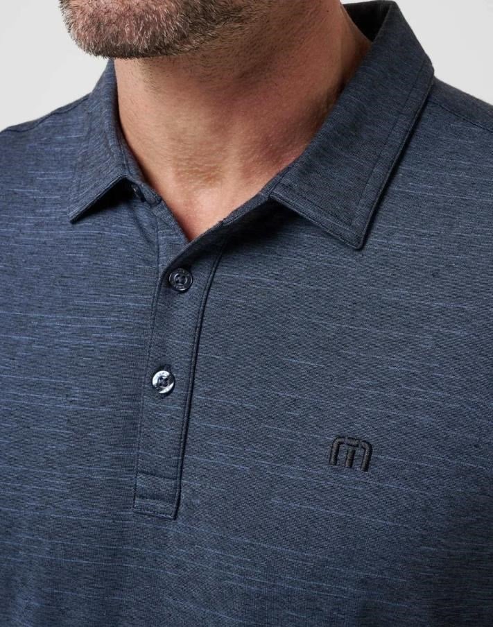 Travis Mathew The Heater pánské polo, vintage indigo/black
