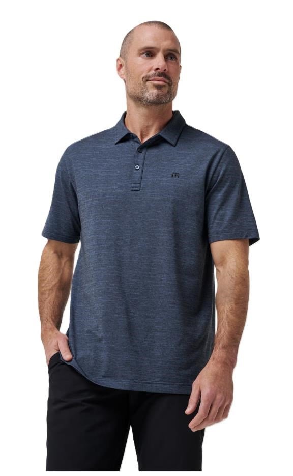Travis Mathew The Heater pánské polo, vintage indigo/black