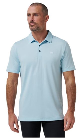 Travis Mathew Featherweight pánské polo, cory blue