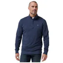 Travis Mathew CLOUD QUARTER ZIP 2.0 pánská fleecová mikina, modrá