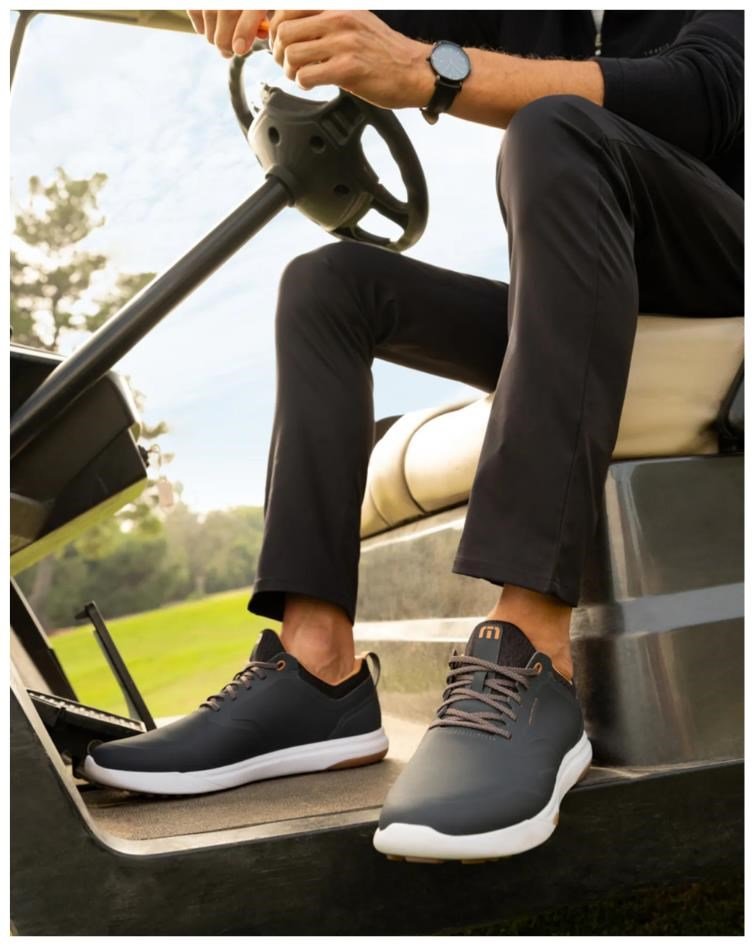 Travis Mathew The Daily The Daily Pro Plus Golf pánské golfové boty, ebony/almond