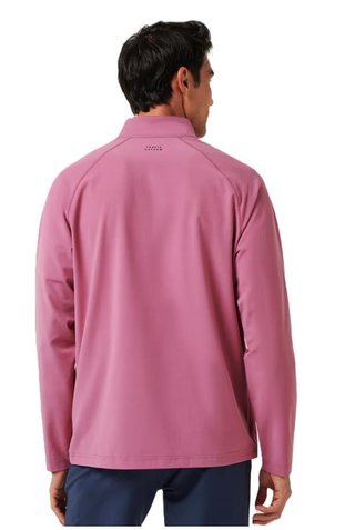 Travis Mathew AIR TRAM QUARTER ZIP pánská mikina, rose wine