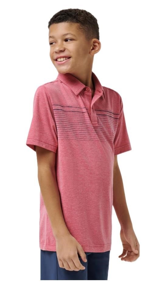 Travis Mathew FINAL CALL dětské polo, růžové