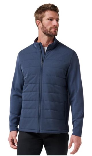 Travis Mathew Point of Sail Full-Zip pánská bunda, mood indigo