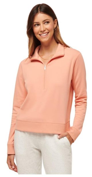 Travis Mathew Cloud Fleece Half-Zip dámská mikina, canyon sunset