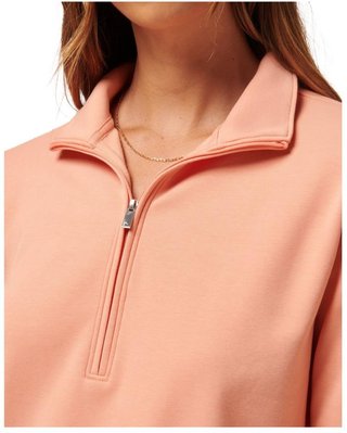 Travis Mathew Cloud Fleece Half-Zip dámská mikina, canyon sunset