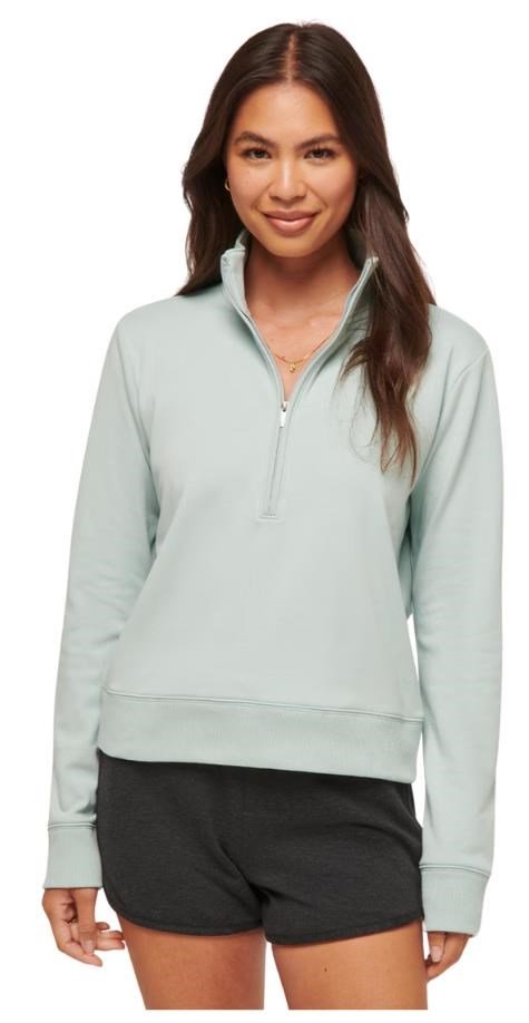 Travis Mathew Cloud Fleece Half-Zip dámská mikina, ether
