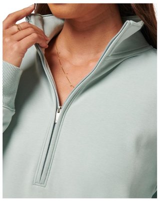 Travis Mathew Cloud Fleece Half-Zip dámská mikina, ether