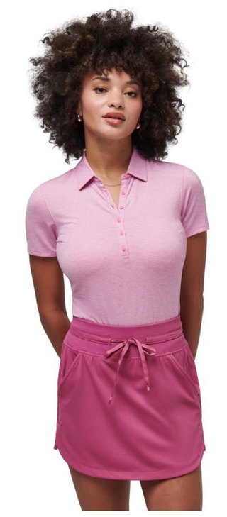 Travis Mathew Featherweight Active dámské polo, heather red violet