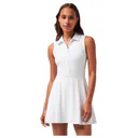 Travis Mathew Moveknit Sleeveless Polo Dress 2.0 golfové šaty, bílé