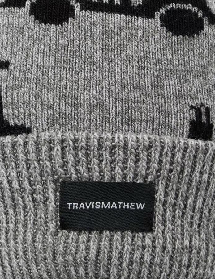 Travis Mathew Mapes pánská zimní čepice, šedá