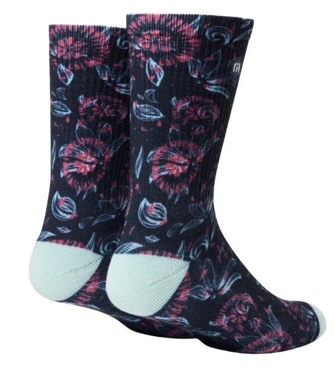 Travis Mathew Flourish Crew unisex ponožky, 1pár, mood indigo